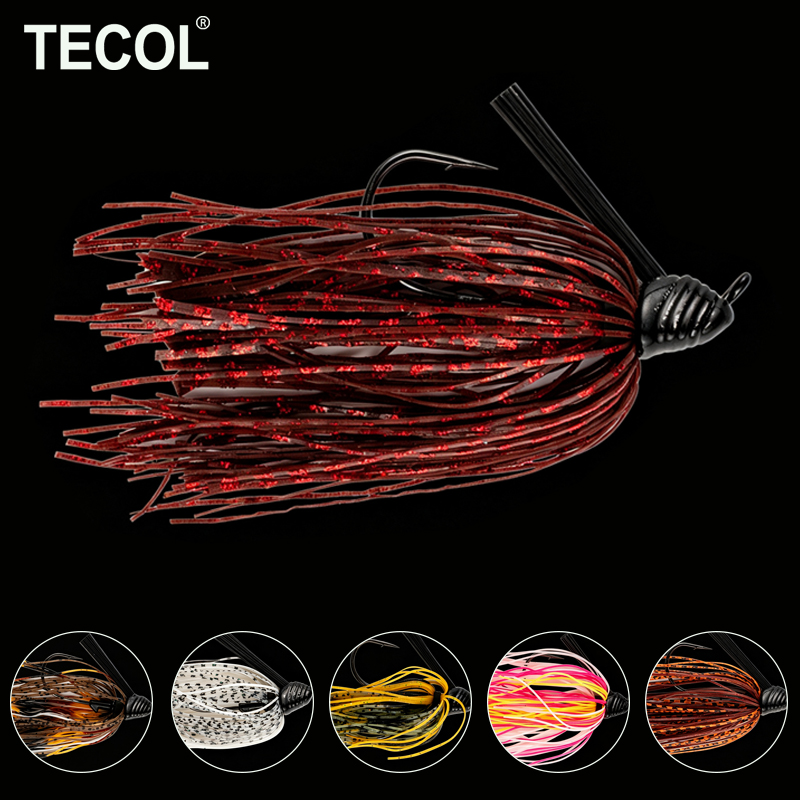 Fishing Lure Buzzbait - TECOL 10G Kauçuk Jig Silikon Etekli