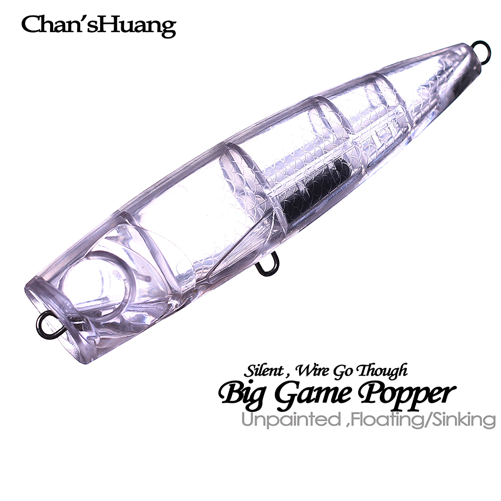 Fishing Lure Topwater - Chan'sHuang 5 adet boyasız boş yem