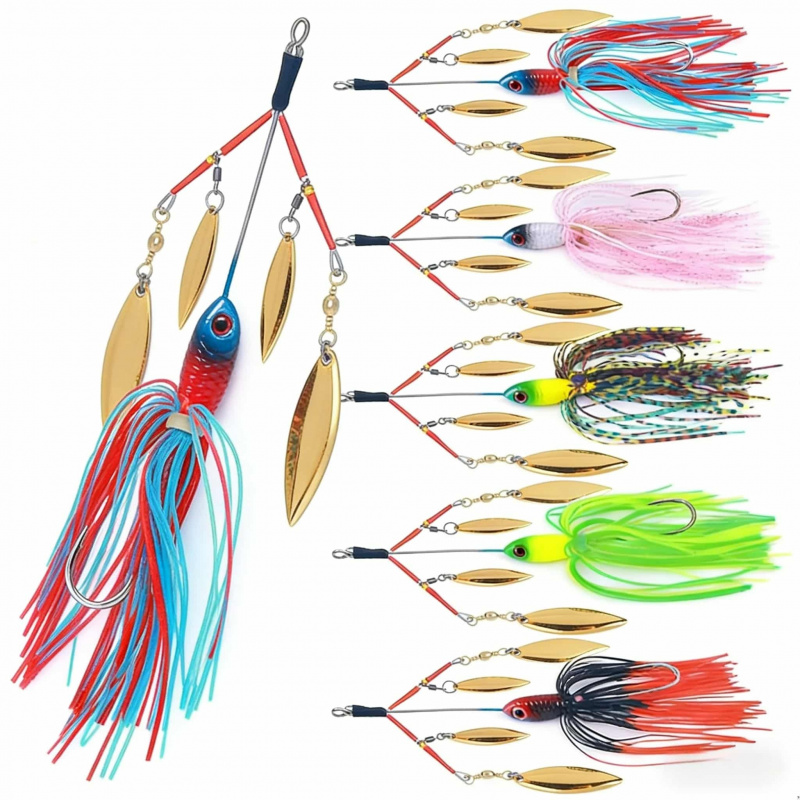 Fishing Lure Blade Bait - 13CM22G kompozit döner döner bıçaklı, söğüt
