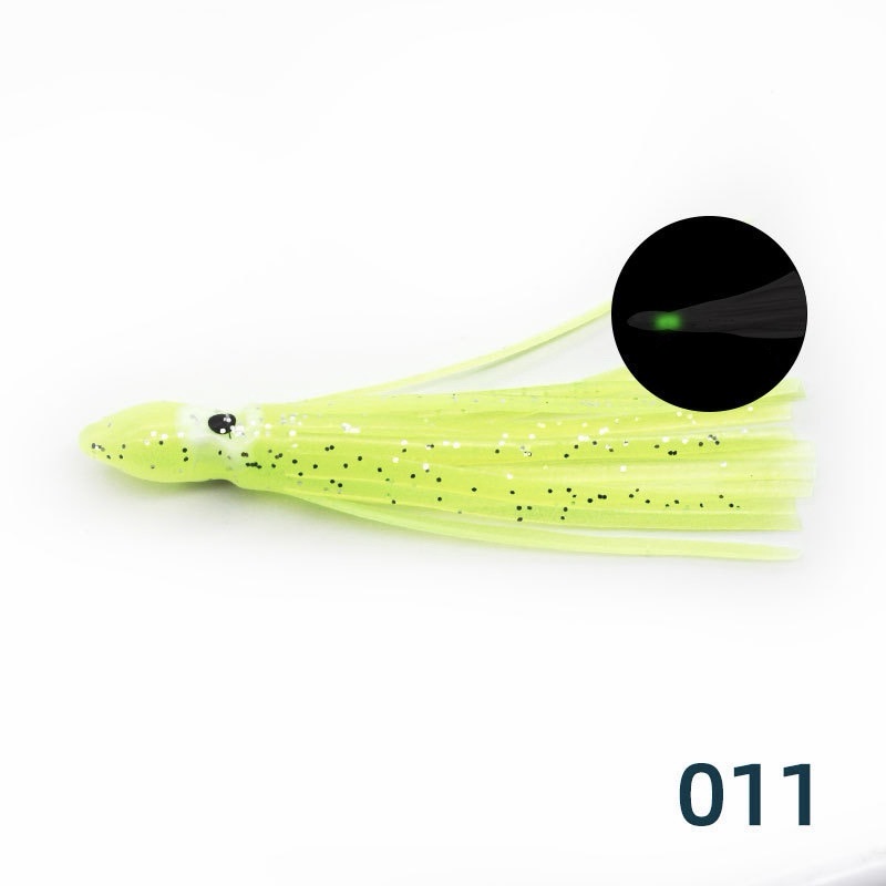 Fishing Lure Soft Plastic - 7cm Işıklı Kalamar Yemleri 5'li Paket