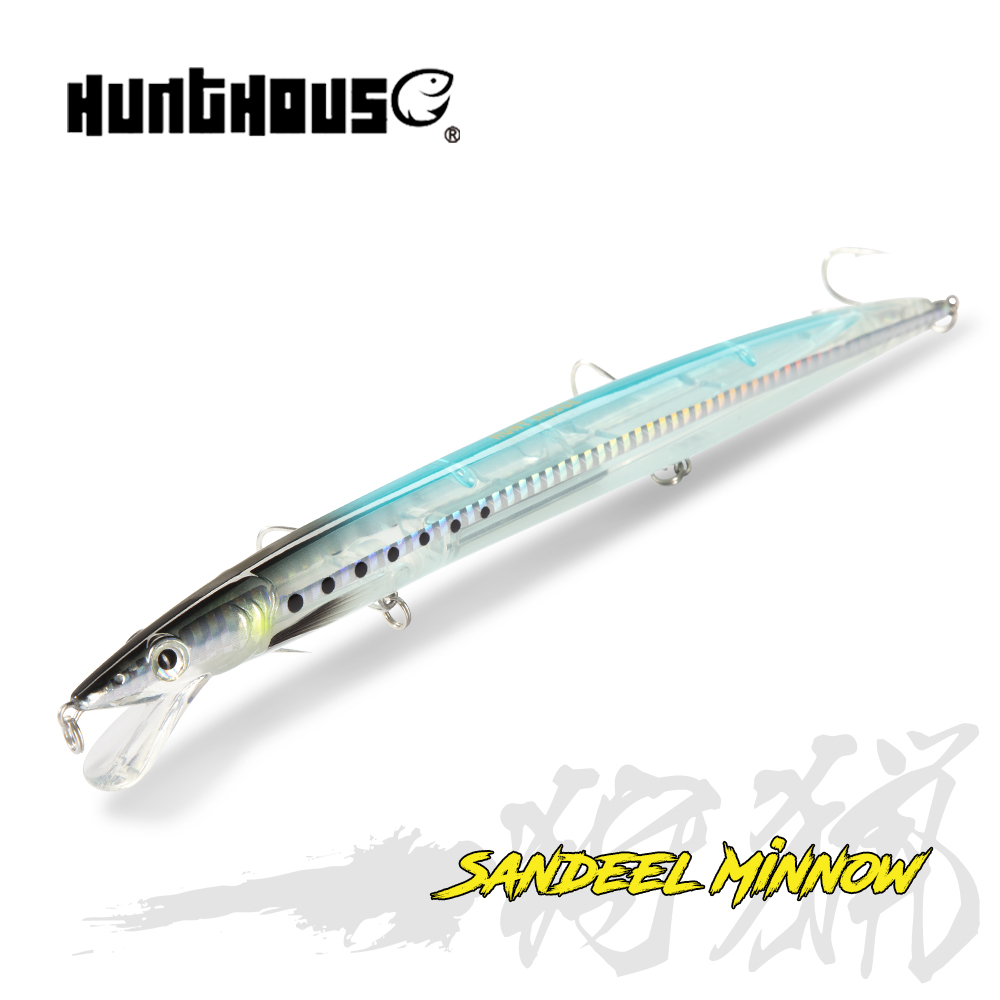 Fishing Lure Jerkbait - Hunthouse Sandeel Minnow Lures 143mm/14g 173mm/23g