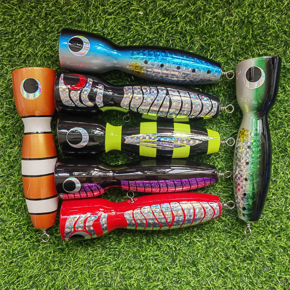 Fishing Lure Popper - MUKUN 1 adet Ahşap Yem Balıkçılık