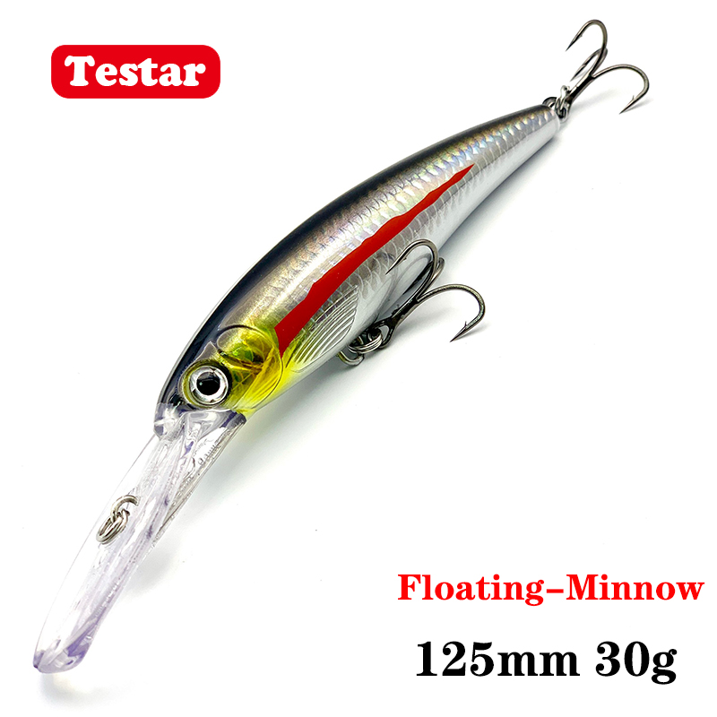 Fishing Lure Topwater - 125mm 30g Testar Trolling Minnow Tekne