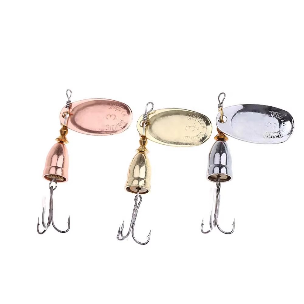 Fishing Lure Spinnerbait - 1 adet Spinner Metal Yem Pirinç