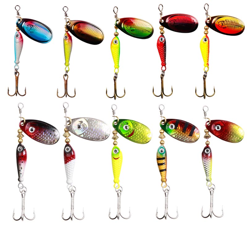 Fishing Lure Spinnerbait - 10 adet/takım Spinner Lures 9.1g 7