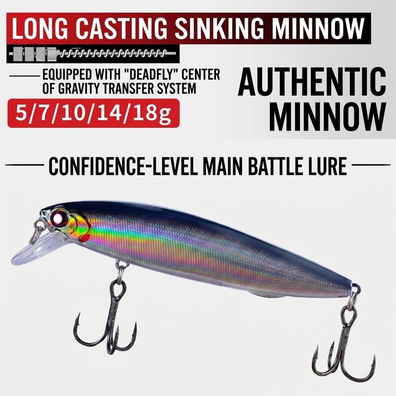 Fishing Lure Jerkbait - Batar Tip Minnow Balıkçılık Yemleri, Bas,