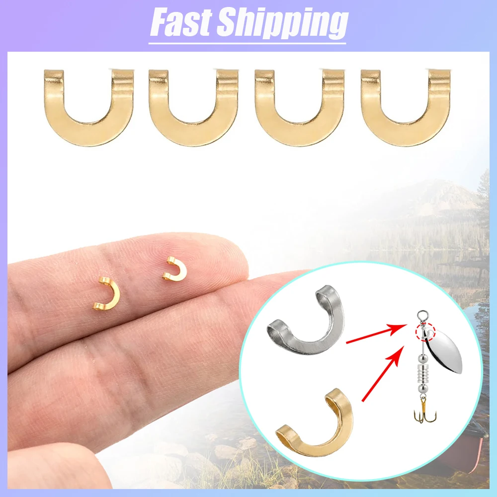 Fishing Lure Spinnerbait - 100 adet Balıkçılık U Şekilli Sabit