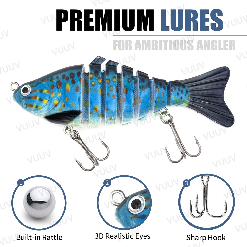 10 adet Çok Eklemli Swimbait B - Fishing Lure Popper incelemesi ve fiyatı