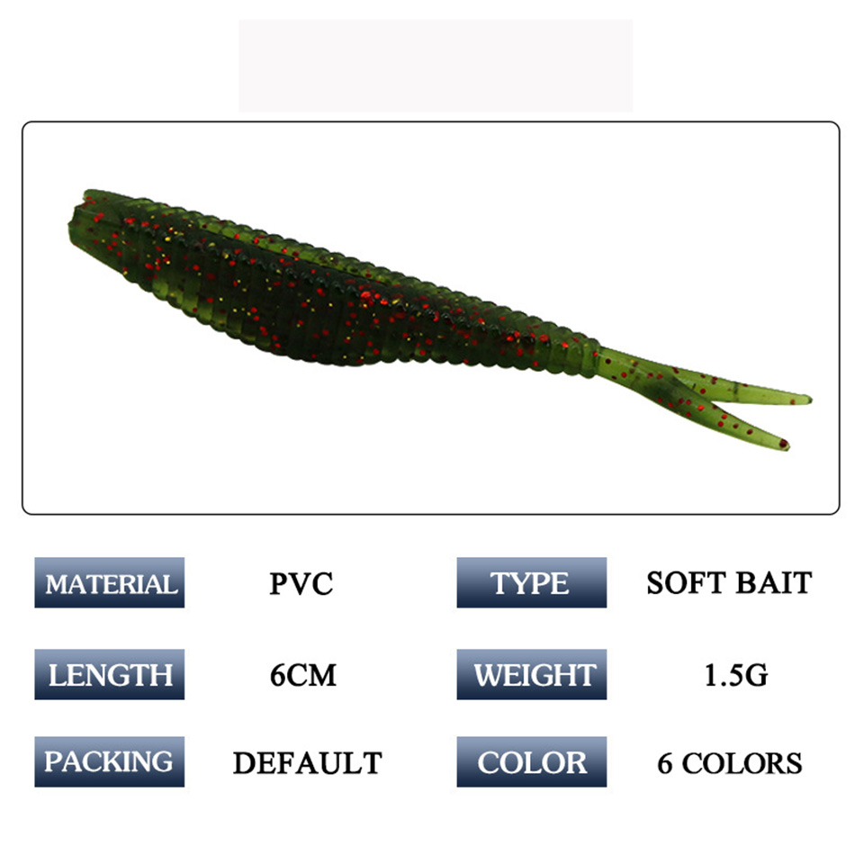 20 adet Balıkçılık Yumuşak Yem - Fishing Lure Soft Plastic incelemesi ve fiyatı