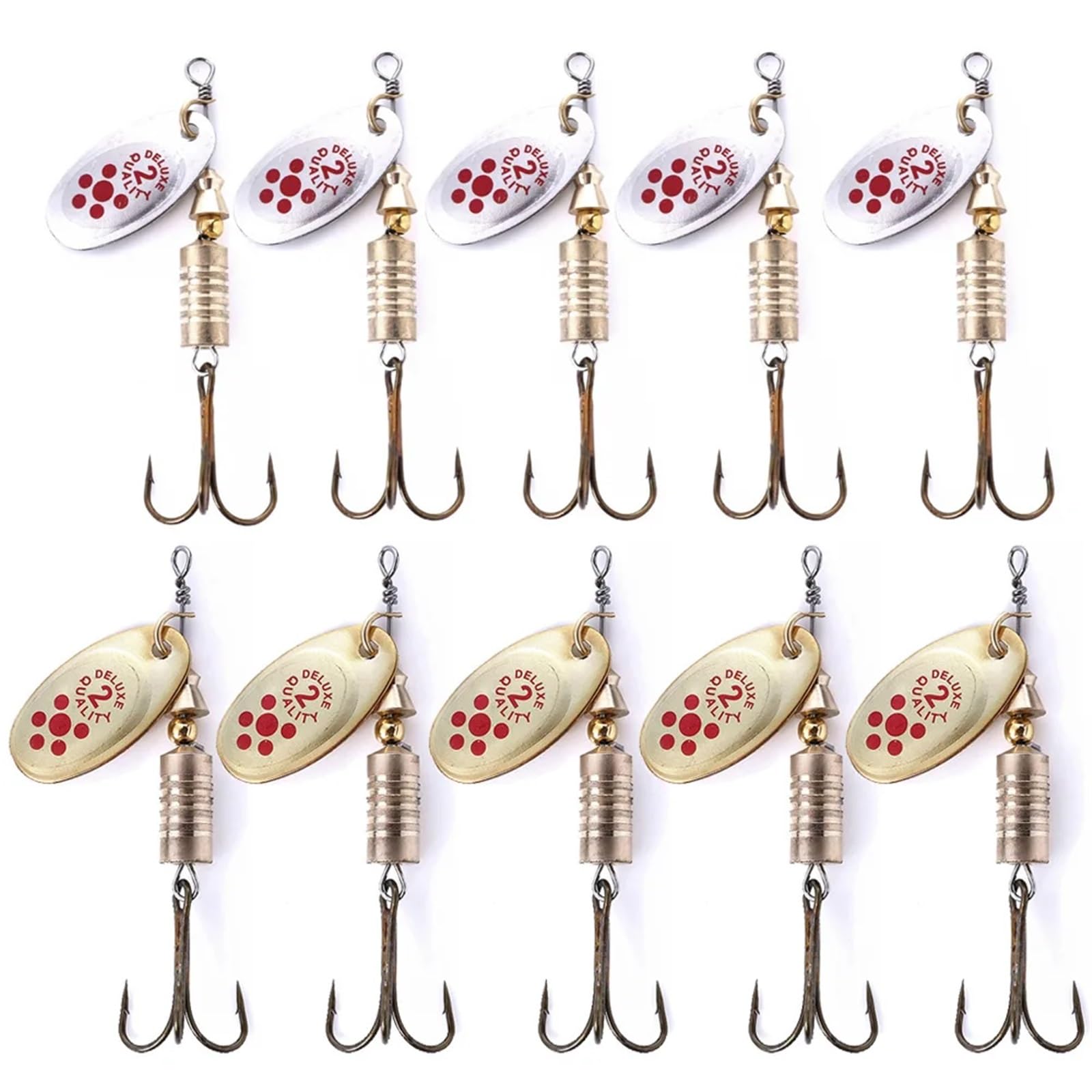 10 Adet Taşınabilir Döner Meta - Fishing Lure Spinner incelemesi ve fiyatı