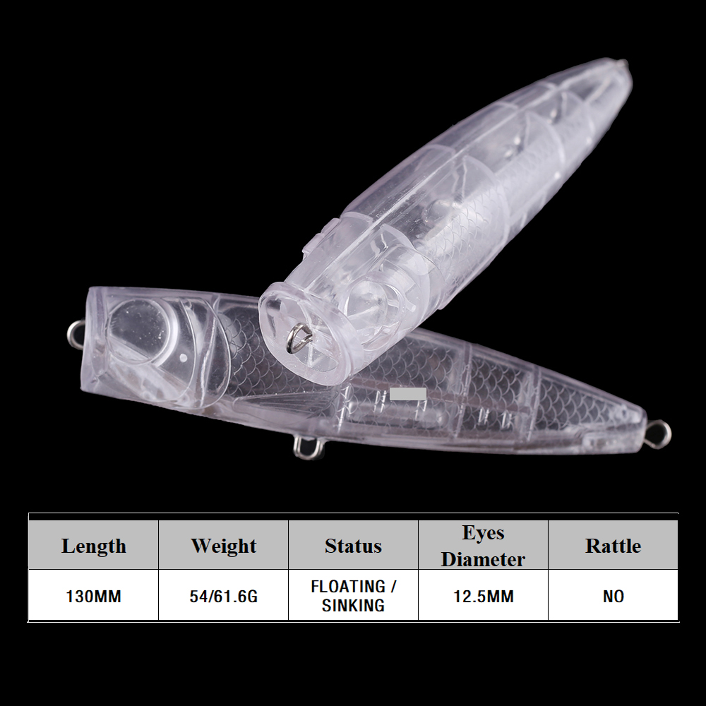 Chan'sHuang 5 adet boyasız boş - Fishing Lure Topwater incelemesi ve fiyatı