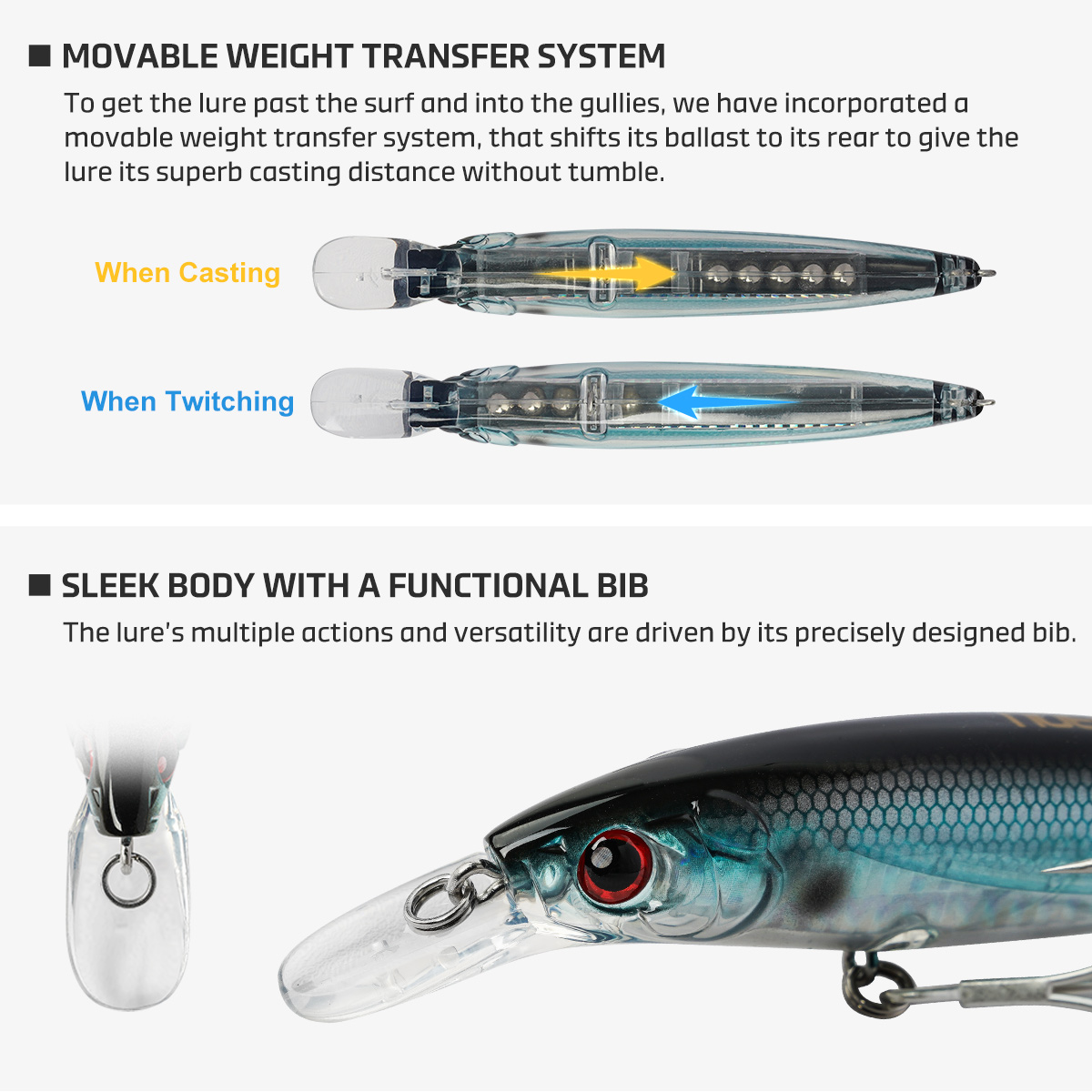 NOEBY 3 Adet Minnow Balıkçılık - Fishing Lure Jerkbait incelemesi ve fiyatı