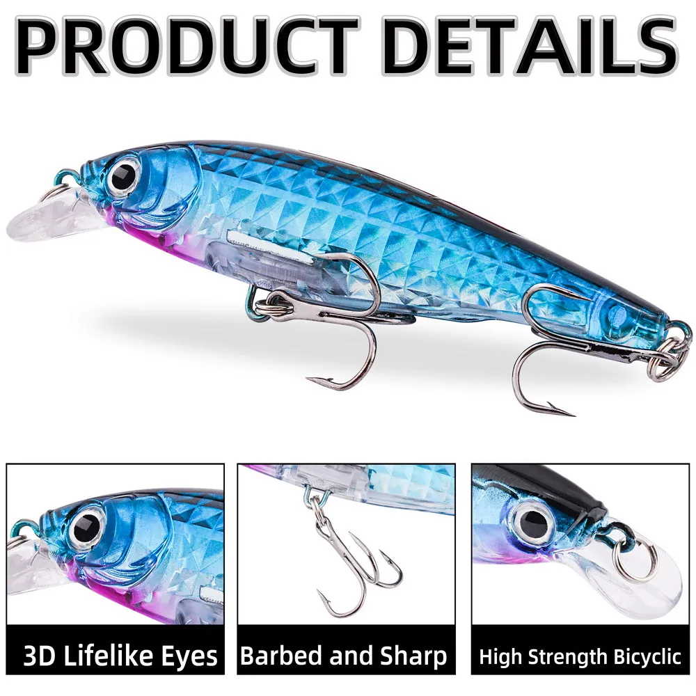 1 adet Lazer Balıkçılık Yemi 9 - Fishing Lure Crankbait incelemesi ve fiyatı