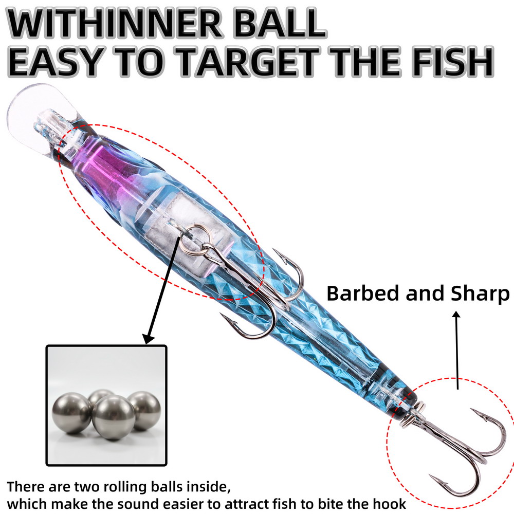 1 adet Lazer Balıkçılık Yemi 9 - Fishing Lure Crankbait incelemesi ve fiyatı