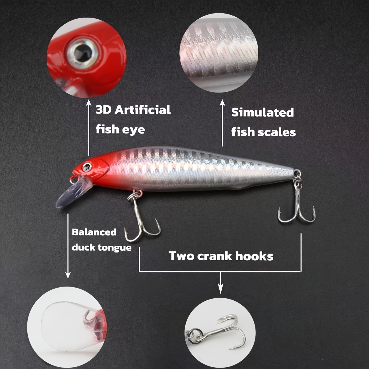 5 adet/kutu Uzun Kuyruk Minnow - Fishing Lure Crankbait incelemesi ve fiyatı