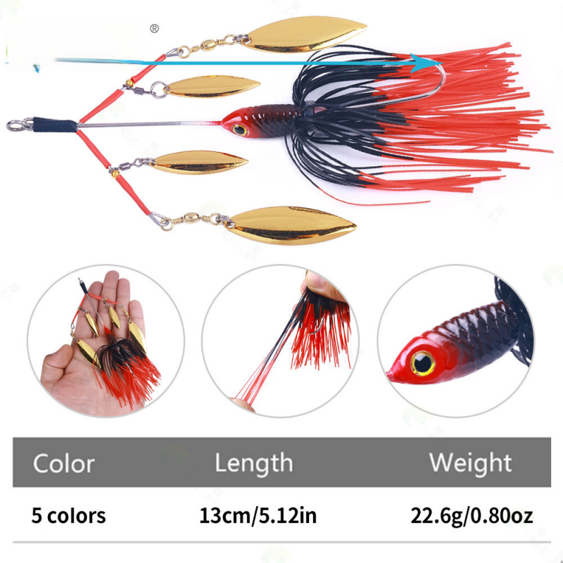 13CM22G kompozit döner döner b - Fishing Lure Blade Bait incelemesi ve fiyatı