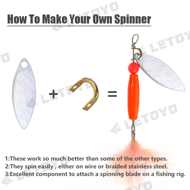 LETOYO 100 adet katlanmış Clev - Fishing Lure Spinnerbait incelemesi ve fiyatı