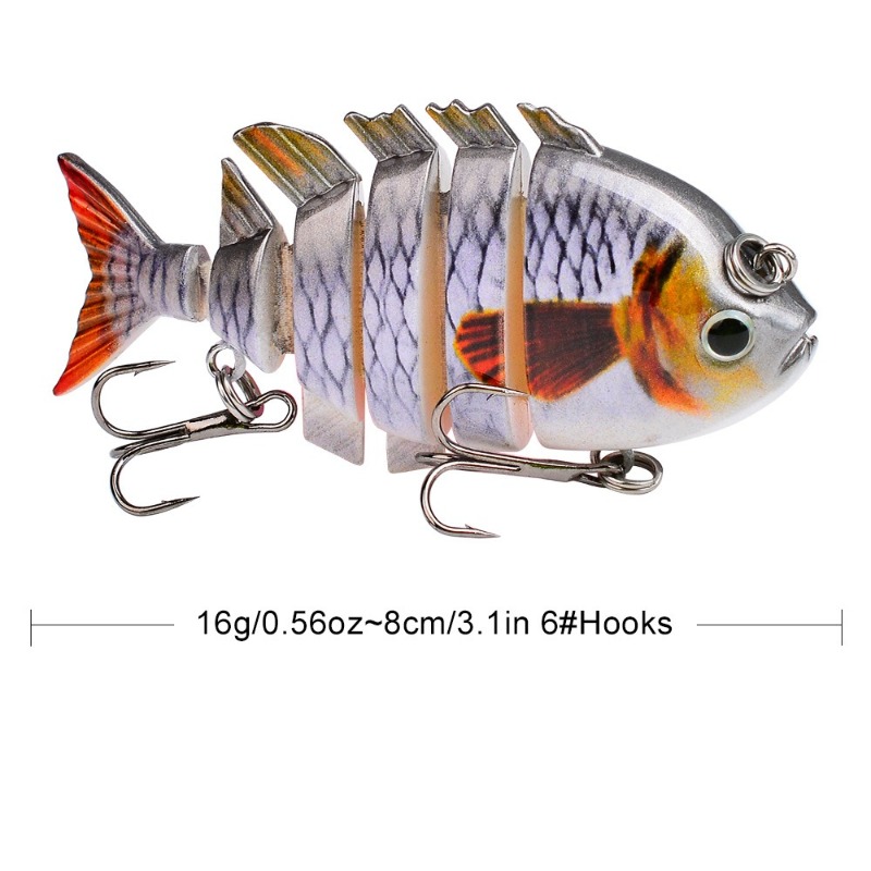 8cm16g Çok Eklemli Swimbait Ba - Fishing Lure Popper incelemesi ve fiyatı