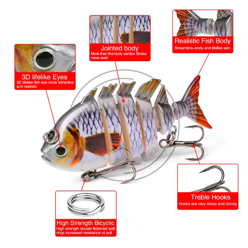 8cm16g Çok Eklemli Swimbait Ba - Fishing Lure Popper incelemesi ve fiyatı