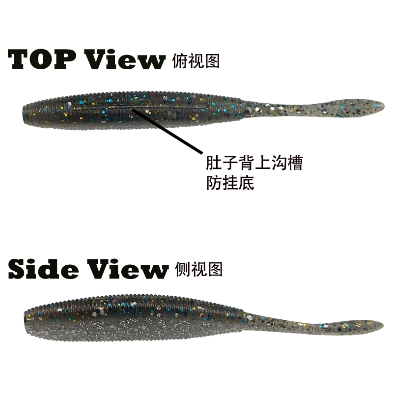 ESFISHING Drive Shad 100mm 8 a - Fishing Lure Soft Plastic incelemesi ve fiyatı
