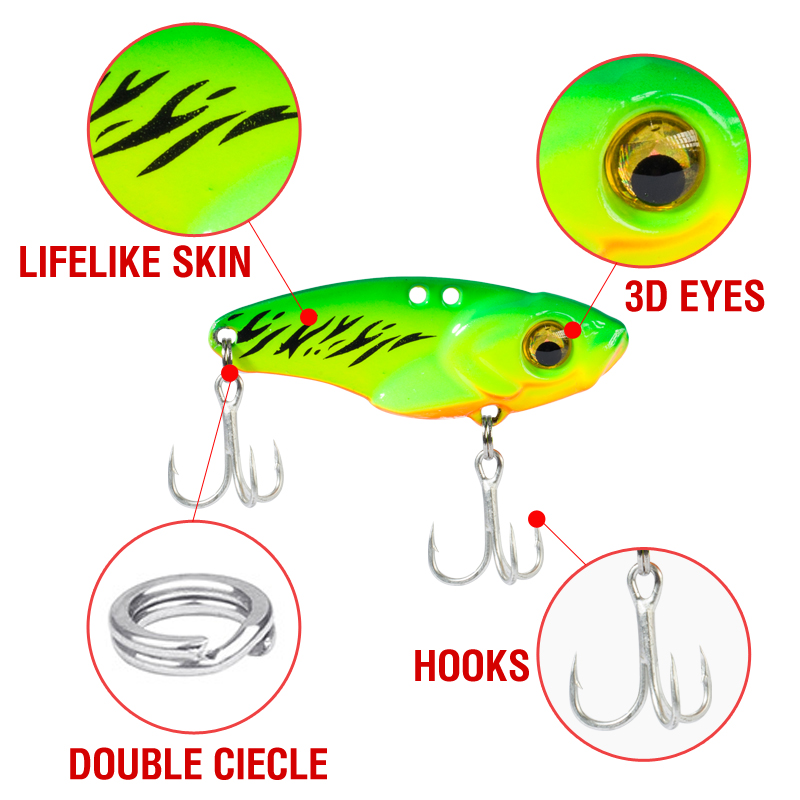 6 Adet Metal VIB Yem 5g 7g 10g - Fishing Lure Making Kit incelemesi ve fiyatı
