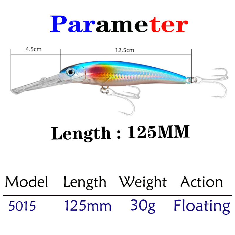 125mm 30g Testar Trolling Minn - Fishing Lure Topwater incelemesi ve fiyatı