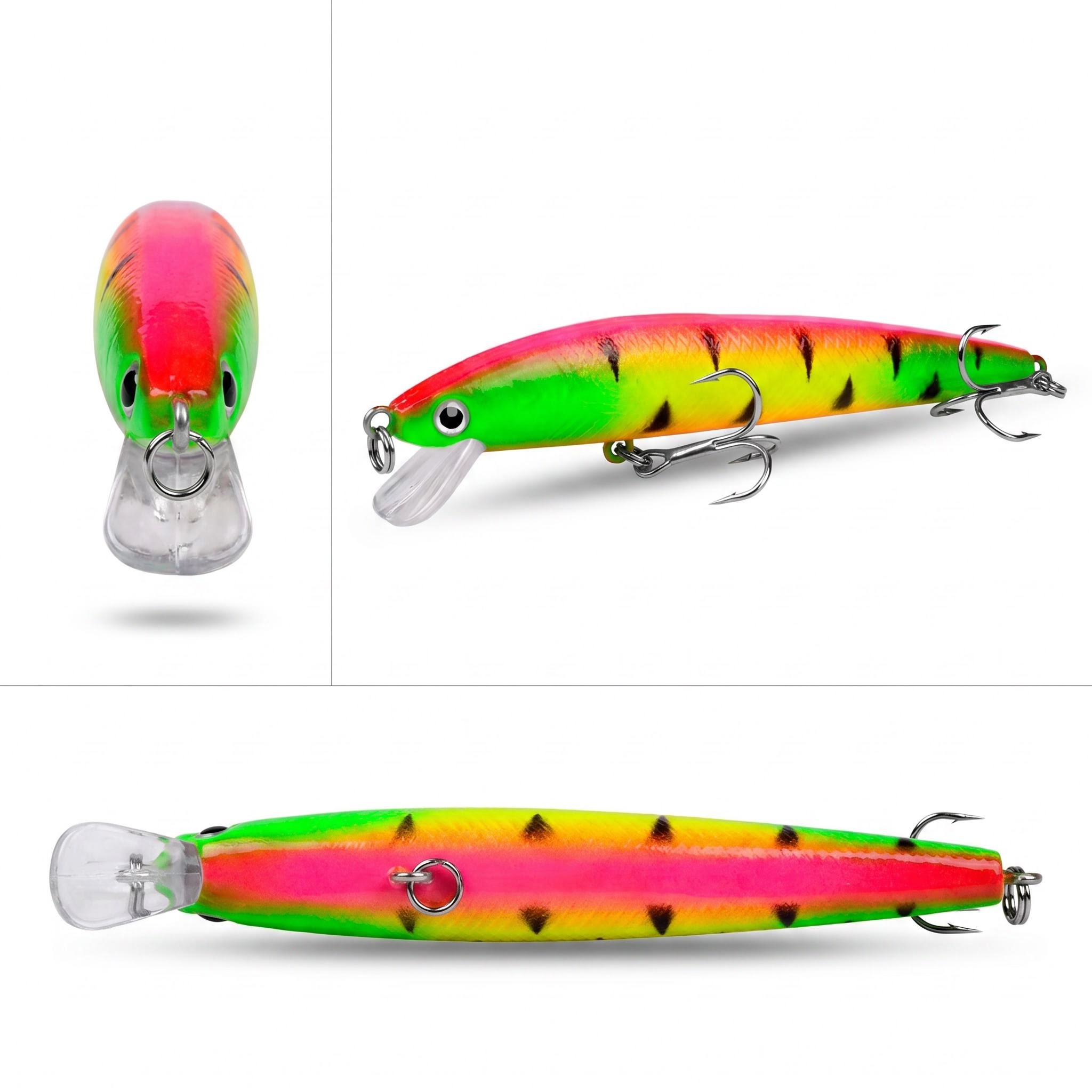 10 adet/takım 3D Kristal Minno - Fishing Lure Jerkbait incelemesi ve fiyatı