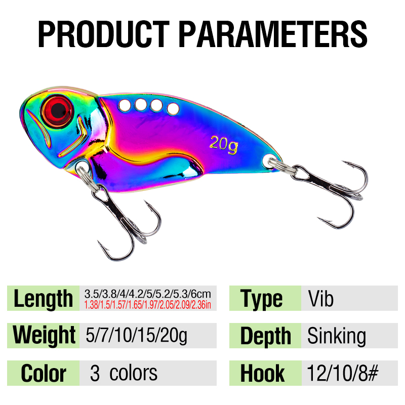 3 ADET Metal Renkli VIB Yem 5g - Fishing Lure Spoon incelemesi ve fiyatı
