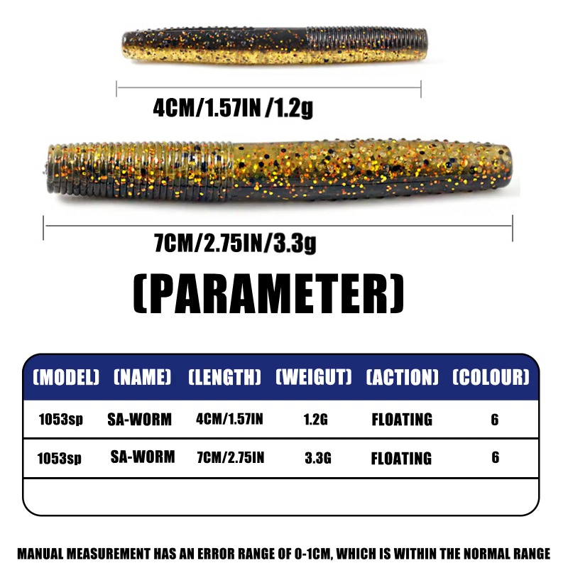 SAMOLLA Yüzen Solucanlar Bas B - Fishing Lure Soft Plastic incelemesi ve fiyatı