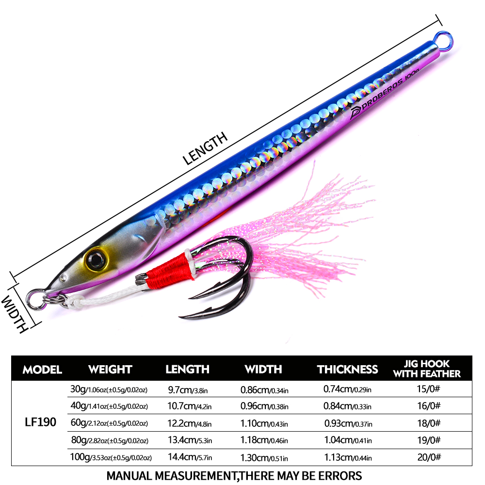 PROBEROS 30-100g Hızlı Batan J - Fishing Lure Buzzbait incelemesi ve fiyatı
