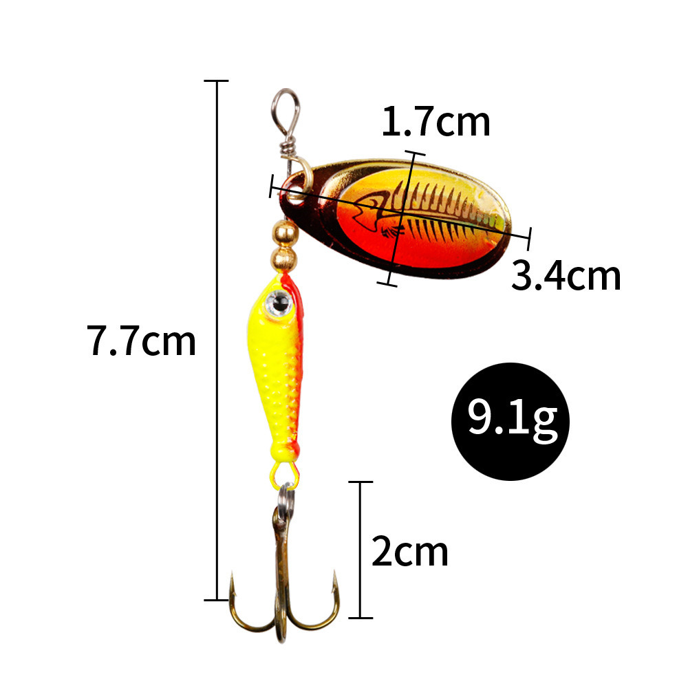 10 adet/takım Spinner Lures 9. - Fishing Lure Spinnerbait incelemesi ve fiyatı