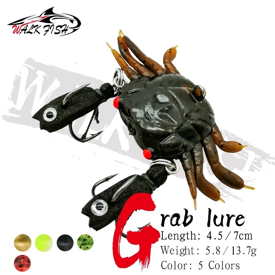 Yürümek balık 1 adet yengeç yu - Fishing Lure Soft Plastic incelemesi ve fiyatı