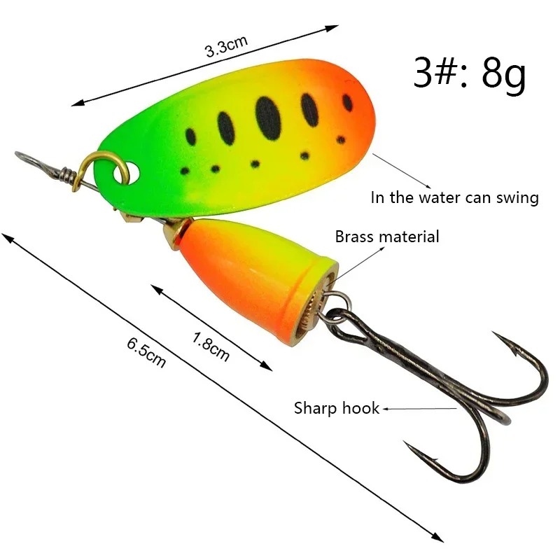 8g Metal Kanatlı Döner Yem Pir - Fishing Lure Blade Bait incelemesi ve fiyatı