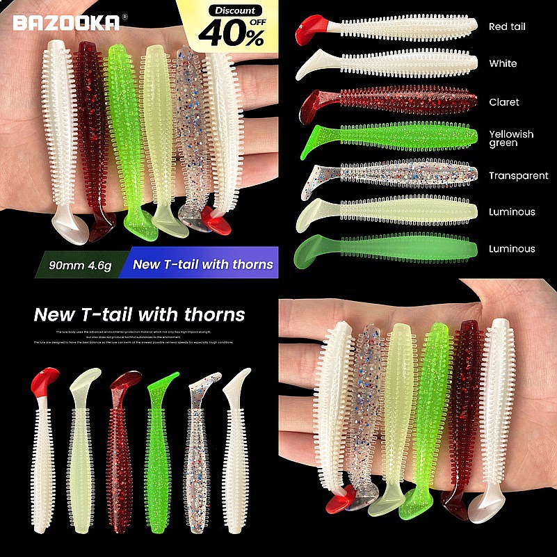 5 adet 90mm 4.6g yumuşak yem b - Fishing Lure Soft Plastic incelemesi ve fiyatı